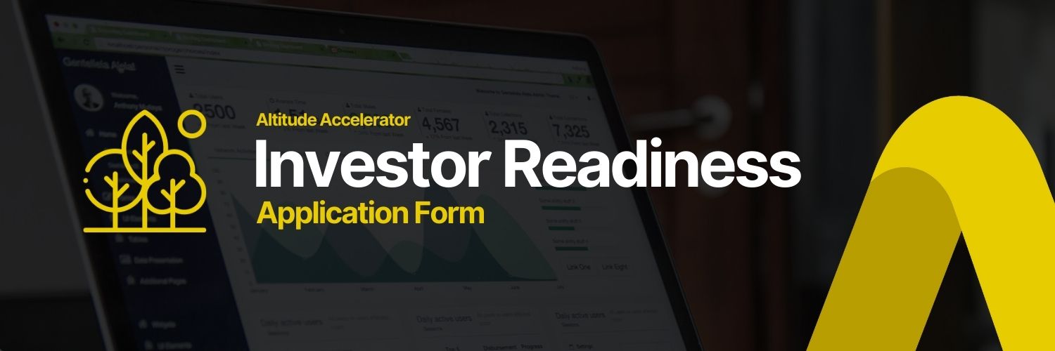 INVESTOR READINESS APPLICATION FORM BANNER